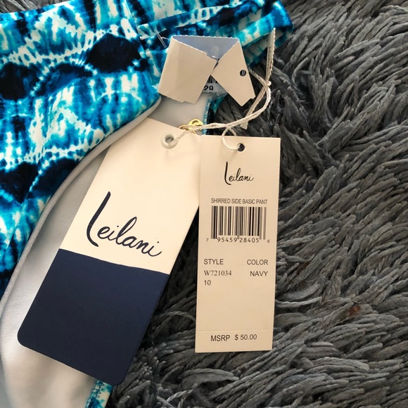 Leilani NWT Blue Navy Bikini Bottom Size Large🌸 - Picture 5 of 5